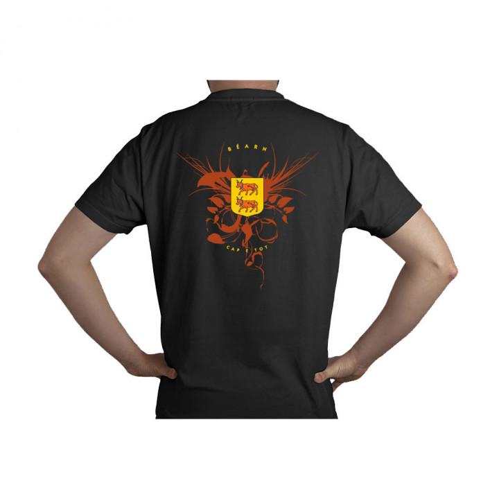 Tshirt Béarn blason noir